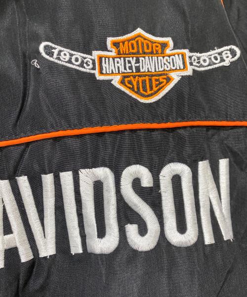 HARLEY-DAVIDSON（ハーレーダビッドソン）HARLEY-DAVIDSON (ハーレーダビッドソン) レーシングジャケット ブラック サイズ:Lの古着・服飾アイテム