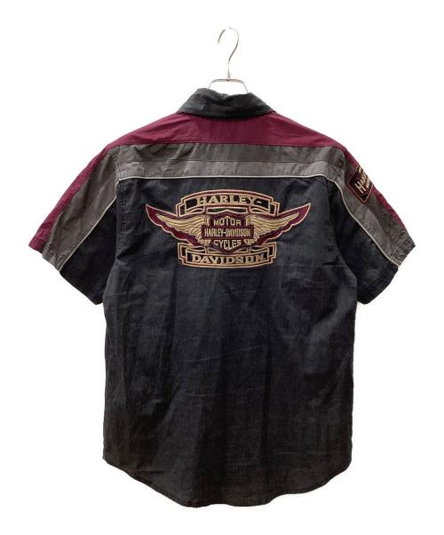 HARLEY-DAVIDSON（ハーレーダビッドソン）HARLEY-DAVIDSON (ハーレーダビッドソン) 半袖シャツ ブラック サイズ:Mの古着・服飾アイテム