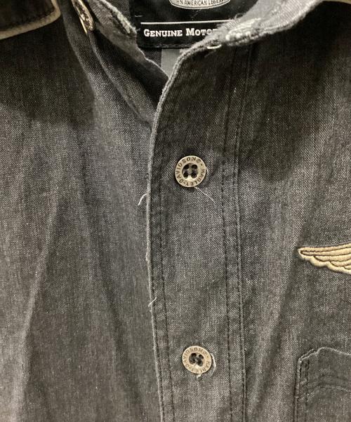 HARLEY-DAVIDSON（ハーレーダビッドソン）HARLEY-DAVIDSON (ハーレーダビッドソン) 半袖シャツ ブラック サイズ:Mの古着・服飾アイテム