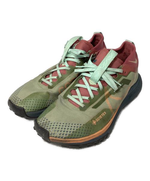 NIKE（ナイキ）NIKE (ナイキ) Nike React Pegasus Trail 4 Gore-Tex グリーン×レッド サイズ:28cmの古着・服飾アイテム