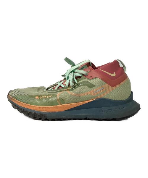 NIKE（ナイキ）NIKE (ナイキ) Nike React Pegasus Trail 4 Gore-Tex グリーン×レッド サイズ:28cmの古着・服飾アイテム