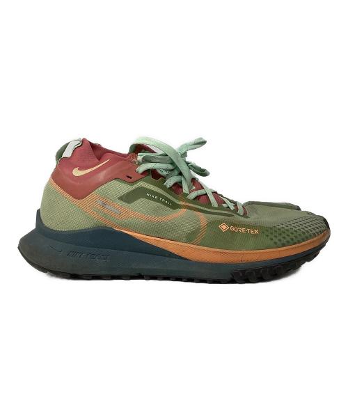 NIKE（ナイキ）NIKE (ナイキ) Nike React Pegasus Trail 4 Gore-Tex グリーン×レッド サイズ:28cmの古着・服飾アイテム