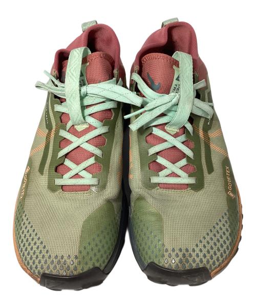 NIKE（ナイキ）NIKE (ナイキ) Nike React Pegasus Trail 4 Gore-Tex グリーン×レッド サイズ:28cmの古着・服飾アイテム