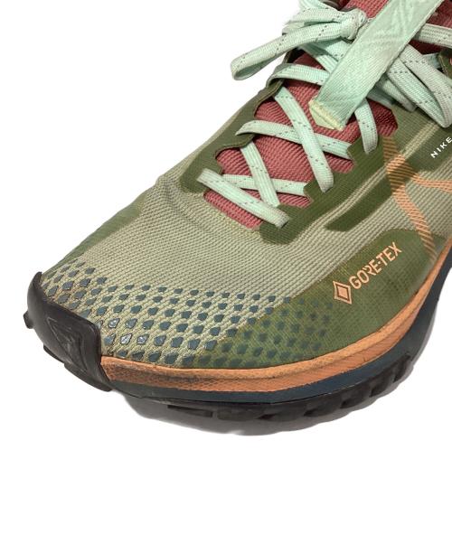 NIKE（ナイキ）NIKE (ナイキ) Nike React Pegasus Trail 4 Gore-Tex グリーン×レッド サイズ:28cmの古着・服飾アイテム
