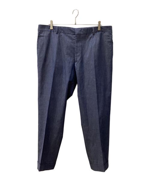 HERMES（エルメス）HERMES (エルメス) トラウザーパンツ ブルー サイズ:60の古着・服飾アイテム