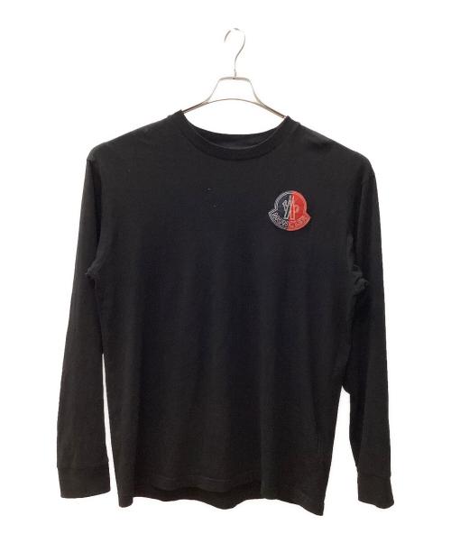 MONCLER（モンクレール）MONCLER (モンクレール) 長袖Tシャツ ブラック サイズ:Lの古着・服飾アイテム