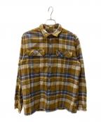 Patagoniaパタゴニア）の古着「長袖シャツ」｜オリーブ×ブルー