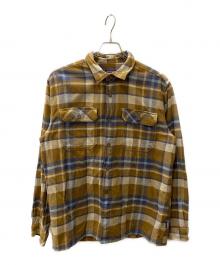 Patagonia（パタゴニア）の古着「長袖シャツ」｜オリーブ×ブルー
