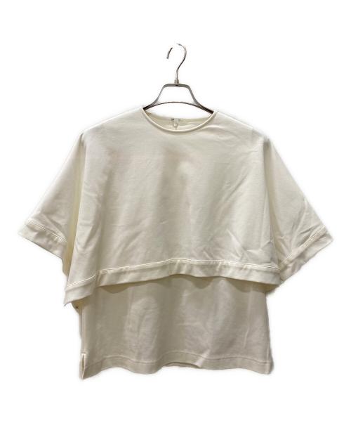 LOHEN（ローヘン）LOHEN (ローヘン) スクエアケープカットソー アイボリー サイズ:Fの古着・服飾アイテム