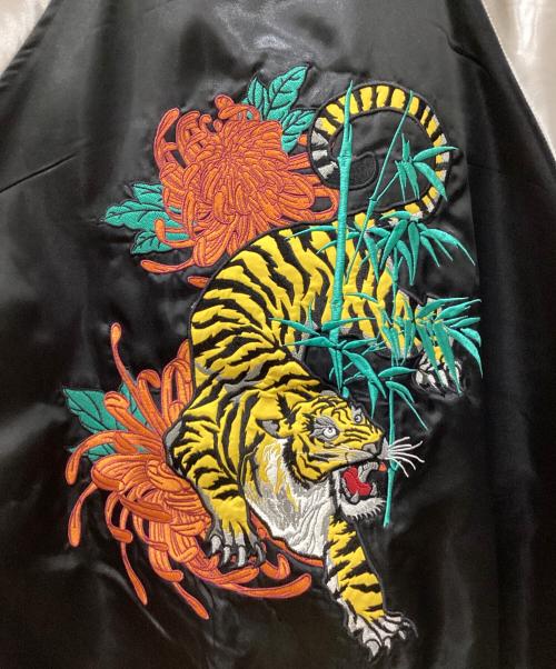 光玄（コウゲン）光玄 (コウゲン) スカジャン ブラック×シルバー サイズ:3Lの古着・服飾アイテム