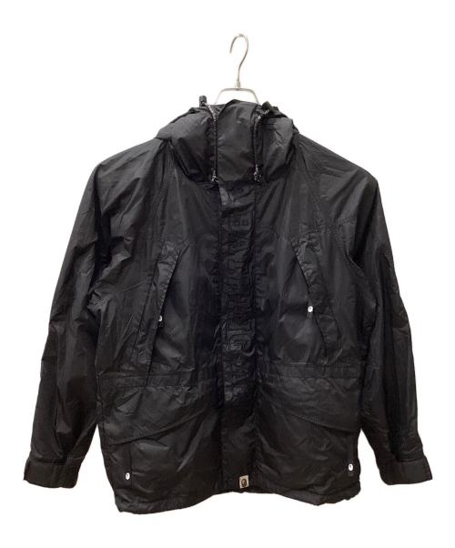 A BATHING APE（アベイシングエイプ）A BATHING APE (アベイシングエイプ) マウンテンパーカー ブラック サイズ:Mの古着・服飾アイテム
