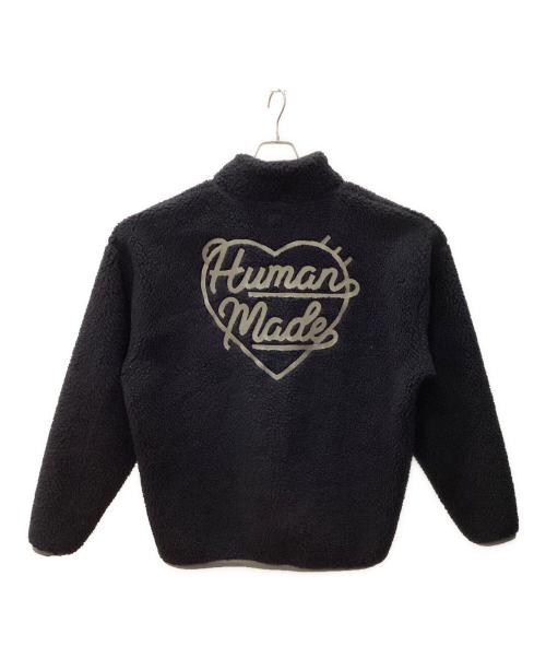 HUMAN MADE（ヒューマンメイド）HUMAN MADE (ヒューマンメイド) ボアフリースプルオーバー ブラック サイズ:Lの古着・服飾アイテム