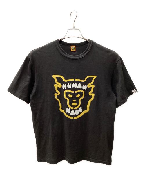HUMAN MADE（ヒューマンメイド）HUMAN MADE (ヒューマンメイド) 半袖カットソー ブラック サイズ:Lの古着・服飾アイテム