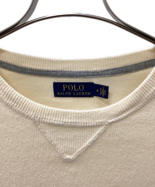 POLO RALPH LAUREN（ポロ・ラルフローレン）POLO RALPH LAUREN (ポロ・ラルフローレン) 薄手ニット アイボリー サイズ:Mの古着・服飾アイテム