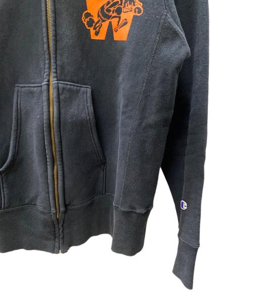 Champion REVERSE WEAVE（チャンピオン リバース ウィーブ）Champion REVERSE WEAVE (チャンピオン リバース ウィーブ) ジップパーカー ブラック サイズ:Lの古着・服飾アイテム