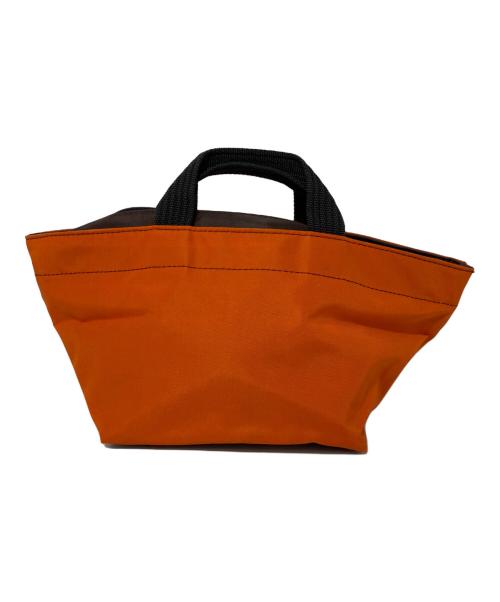 Herve Chapelier（エルベシャプリエ）Herve Chapelier (エルベシャプリエ) ミニハンドバッグ ブラウン×オレンジの古着・服飾アイテム