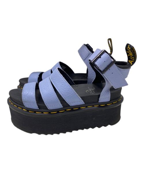 Dr.Martens（ドクターマーチン）Dr.Martens (ドクターマーチン) 厚底サンダル ブラック×ブルー サイズ:23cmの古着・服飾アイテム