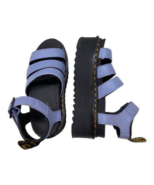 Dr.Martens（ドクターマーチン）Dr.Martens (ドクターマーチン) 厚底サンダル ブラック×ブルー サイズ:23cmの古着・服飾アイテム