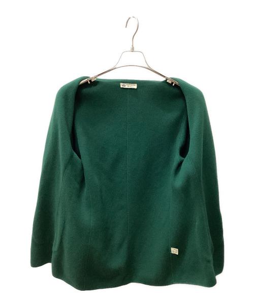 STRIKING（ストライキング）STRIKING (ストライキング) 厚手カーディガン グリーン サイズ:Lの古着・服飾アイテム