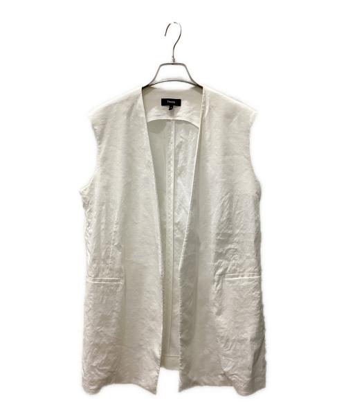 theory（セオリー）theory (セオリー) ベスト ホワイト サイズ:Sの古着・服飾アイテム