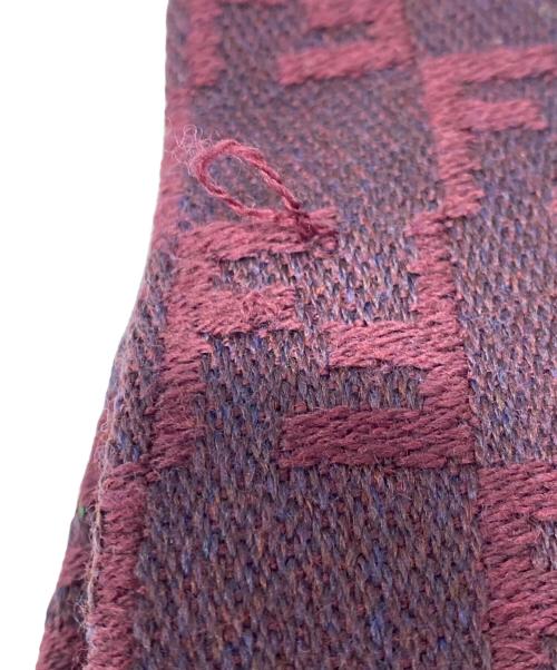FENDI（フェンディ）FENDI (フェンディ) ウールマフラー バーガンディーの古着・服飾アイテム
