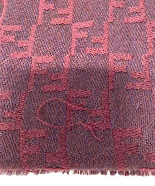 FENDI（フェンディ）FENDI (フェンディ) ウールマフラー バーガンディーの古着・服飾アイテム