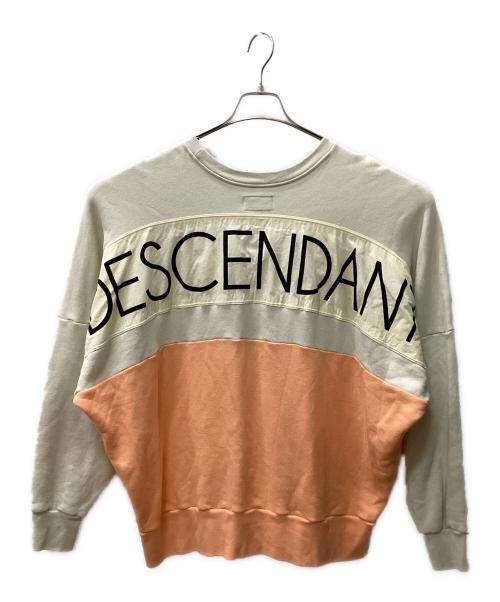 DESCENDANT（ディセンダント）DESCENDANT (ディセンダント) スウェット オレンジ×アイボリー サイズ:2の古着・服飾アイテム