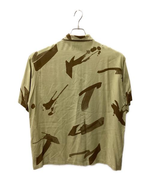 BROWN by 2-tacs（ブラウンバイツータックス）BROWN by 2-tacs (ブラウンバイツータックス) 半袖シャツ カーキ サイズ:LARGEの古着・服飾アイテム
