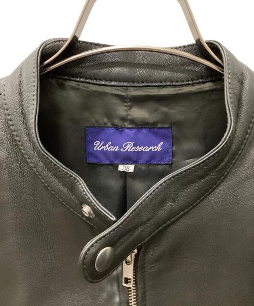 URBAN RESEARCH（アーバンリサーチ）URBAN RESEARCH (アーバンリサーチ) レザージャケット ブラック サイズ:38の古着・服飾アイテム
