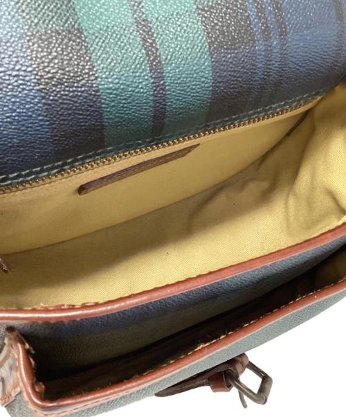 POLO RALPH LAUREN（ポロ・ラルフローレン）POLO RALPH LAUREN (ポロ・ラルフローレン) ショルダーバッグ グリーン×ブラウンの古着・服飾アイテム