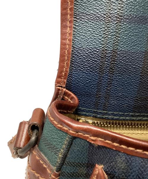 POLO RALPH LAUREN（ポロ・ラルフローレン）POLO RALPH LAUREN (ポロ・ラルフローレン) ショルダーバッグ グリーン×ブラウンの古着・服飾アイテム