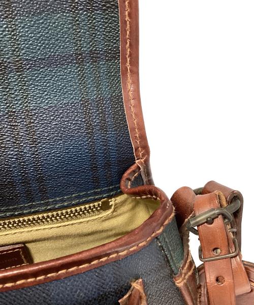 POLO RALPH LAUREN（ポロ・ラルフローレン）POLO RALPH LAUREN (ポロ・ラルフローレン) ショルダーバッグ グリーン×ブラウンの古着・服飾アイテム