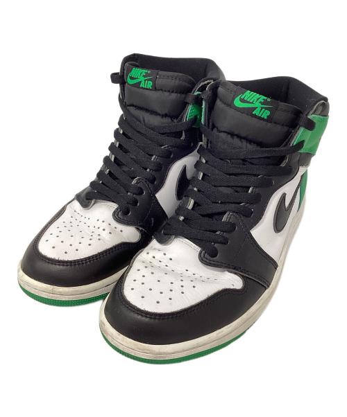 NIKE（ナイキ）NIKE (ナイキ) AIR JORDAN 1 RETRO HIGH OG グリーン×ホワイト サイズ:27cmの古着・服飾アイテム