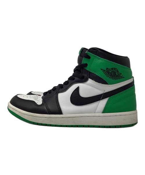 NIKE（ナイキ）NIKE (ナイキ) AIR JORDAN 1 RETRO HIGH OG グリーン×ホワイト サイズ:27cmの古着・服飾アイテム
