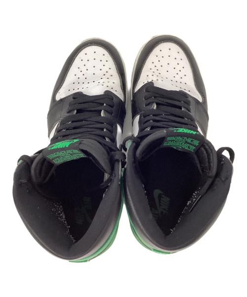 NIKE（ナイキ）NIKE (ナイキ) AIR JORDAN 1 RETRO HIGH OG グリーン×ホワイト サイズ:27cmの古着・服飾アイテム