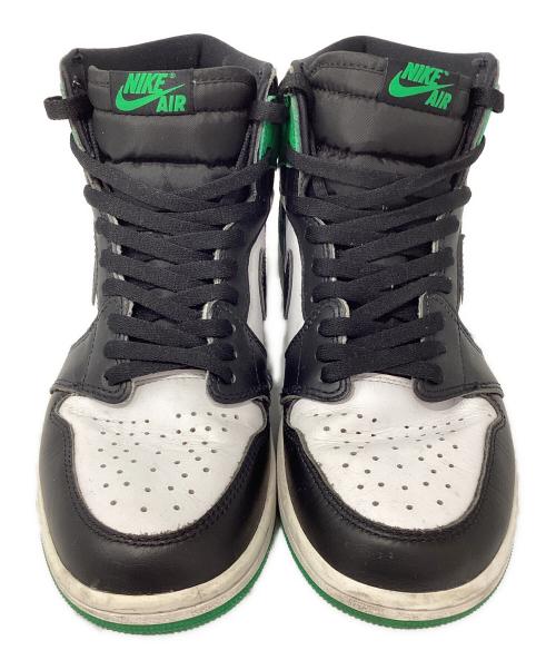 NIKE（ナイキ）NIKE (ナイキ) AIR JORDAN 1 RETRO HIGH OG グリーン×ホワイト サイズ:27cmの古着・服飾アイテム