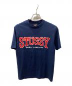 stussyステューシー）の古着「半袖カットソー」｜ネイビー