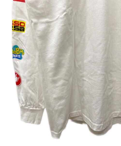 SUPREME（シュプリーム）Supreme (シュプリーム) 長袖カットソー ホワイト サイズ:Mの古着・服飾アイテム