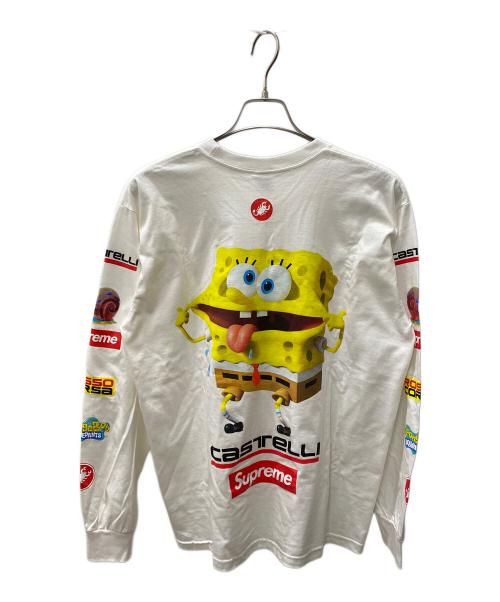 SUPREME（シュプリーム）Supreme (シュプリーム) 長袖カットソー ホワイト サイズ:Mの古着・服飾アイテム