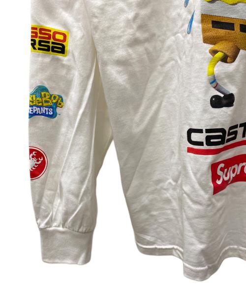 SUPREME（シュプリーム）Supreme (シュプリーム) 長袖カットソー ホワイト サイズ:Mの古着・服飾アイテム