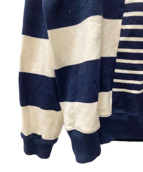 nanamica（ナナミカ）nanamica (ナナミカ) 厚手ニット ネイビー×ベージュ サイズ:Lの古着・服飾アイテム