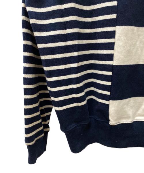 nanamica（ナナミカ）nanamica (ナナミカ) 厚手ニット ネイビー×ベージュ サイズ:Lの古着・服飾アイテム