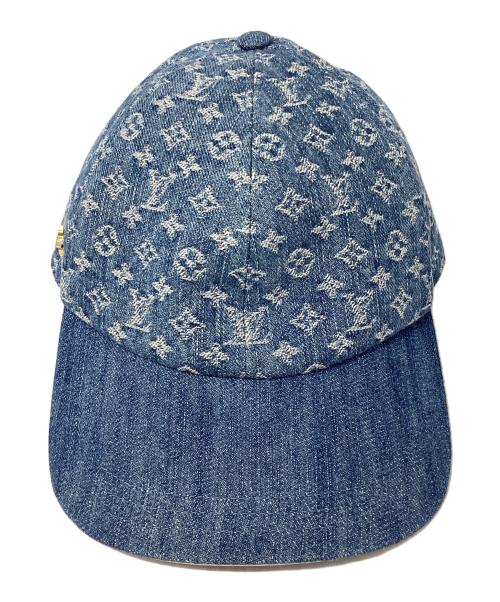 LOUIS VUITTON（ルイ ヴィトン）LOUIS VUITTON (ルイ ヴィトン) キャップ・LV リミックス モノグラム・デニム インディゴの古着・服飾アイテム