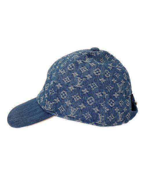 LOUIS VUITTON（ルイ ヴィトン）LOUIS VUITTON (ルイ ヴィトン) キャップ・LV リミックス モノグラム・デニム インディゴの古着・服飾アイテム