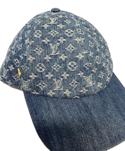 LOUIS VUITTON（ルイ ヴィトン）LOUIS VUITTON (ルイ ヴィトン) キャップ・LV リミックス モノグラム・デニム インディゴの古着・服飾アイテム