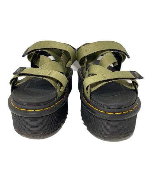 Dr.Martens（ドクターマーチン）Dr.Martens (ドクターマーチン) 厚底サンダル グリーン サイズ:25cmの古着・服飾アイテム