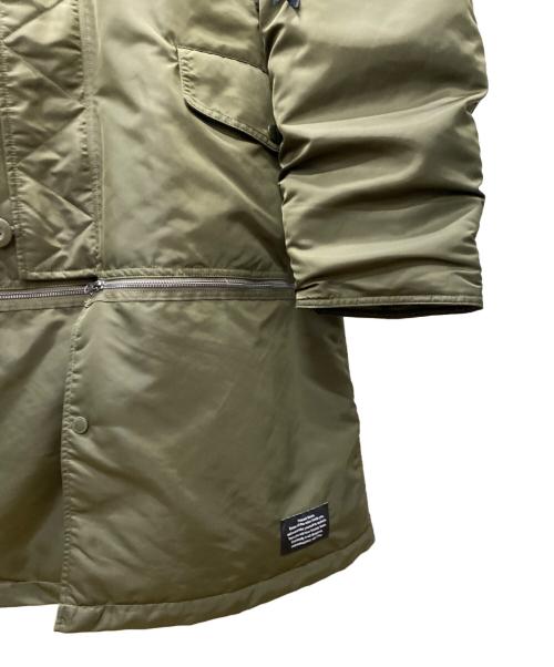 GU（ジーユー）GU (ジーユー) UNDERCOVER (アンダーカバー) ヒートパデッドコンバーチブルコート オリーブ サイズ:XLの古着・服飾アイテム