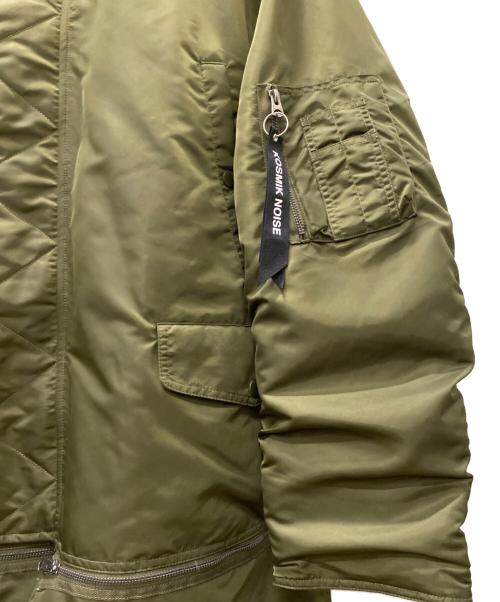 GU（ジーユー）GU (ジーユー) UNDERCOVER (アンダーカバー) ヒートパデッドコンバーチブルコート オリーブ サイズ:XLの古着・服飾アイテム