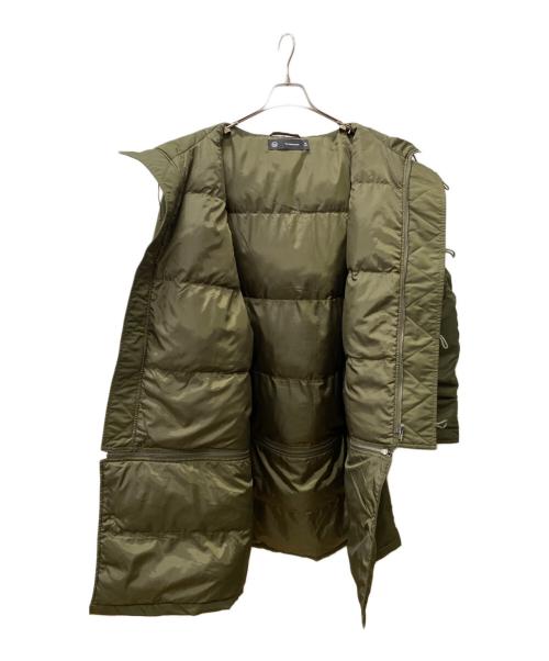 GU（ジーユー）GU (ジーユー) UNDERCOVER (アンダーカバー) ヒートパデッドコンバーチブルコート オリーブ サイズ:XLの古着・服飾アイテム