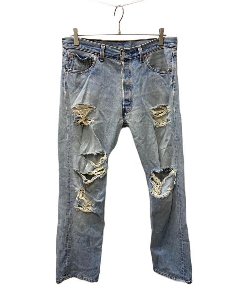 LEVI'S（リーバイス）LEVI'S (リーバイス) ダメージデニムパンツ ブルー サイズ:W34の古着・服飾アイテム